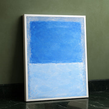 Mark Rothko Blue And White Canvas Wall Art