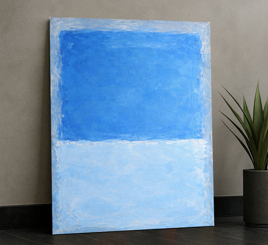Mark Rothko Blue And White Canvas Wall Art