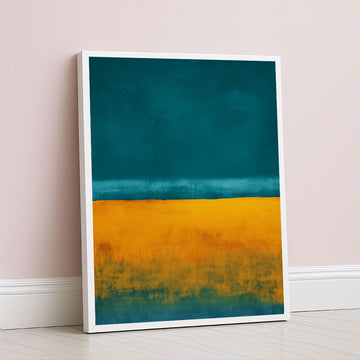 Mark Rothko Teal And Yellow Canvas Wall Art