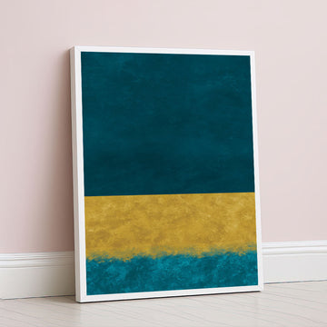 Mark Rothko Teal And Yellow Canvas Wall Art