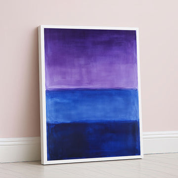 Mark Rothko Inspired Purple Blue Abstract Canvas Wall Art
