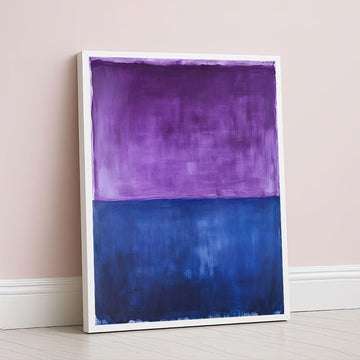 Mark Rothko Inspired Purple Blue Color Field Canvas Wall Art