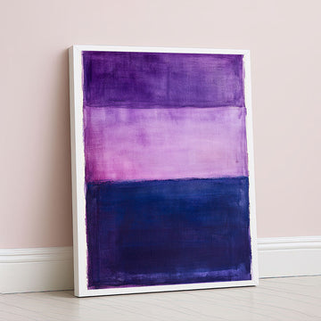 Mark Rothko Inspired Purple Color Field Canvas Wall Art