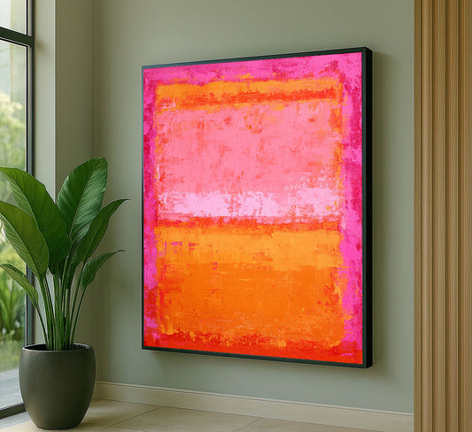 Mark Rothko Pink And Orange Canvas Wall Art