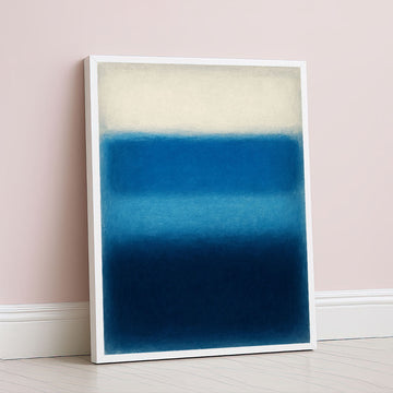 Mark Rothko Style Blue Color Field Canvas Wall Art