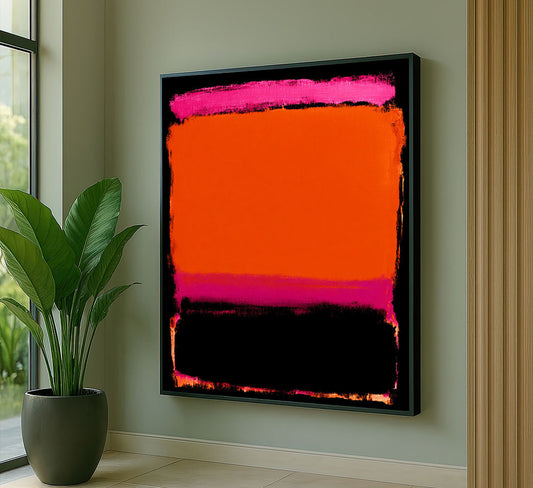 Mark Rothko Orange And Pink Canvas Wall Art