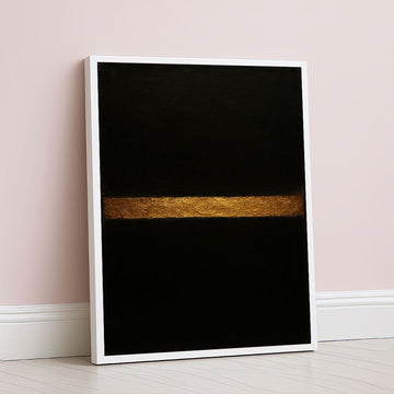 Mark Rothko Inspired Black And Gold Canvas Wall Art