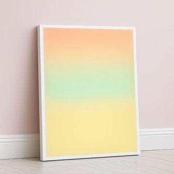 Pastel Ombre Gradient Color Field Canvas Wall Art