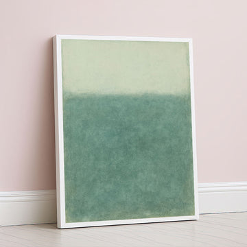 Mark Rothko Style Green Color Field Canvas Wall Art