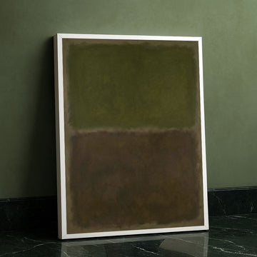 Mark Rothko Olive Green And Brown Canvas Wall Art