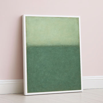 Mark Rothko Inspired Green Color Field Canvas Wall Art