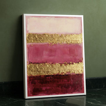 Mark Rothko Pink And Gold Canvas Wall Art