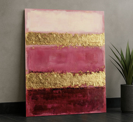 Mark Rothko Pink And Gold Canvas Wall Art