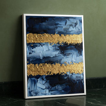 Mark Rothko Blue And Gold Canvas Wall Art