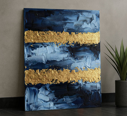 Mark Rothko Blue And Gold Canvas Wall Art