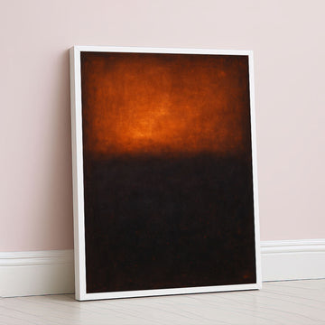 Mark Rothko Style Color Field Canvas Wall Art In Warm Tones