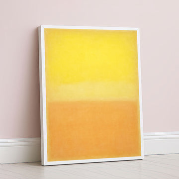 Mark Rothko Inspired Color Field Yellow Canvas Wall Art