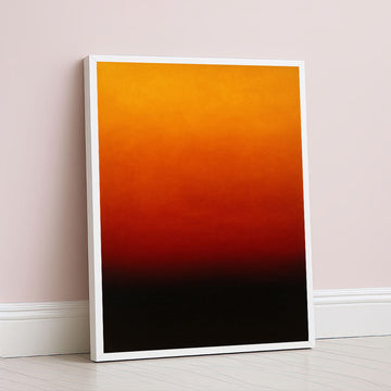Mark Rothko Orange And Black Canvas Wall Art