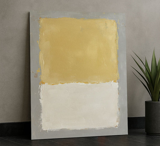 Mark Rothko Yellow And White Canvas Wall Art
