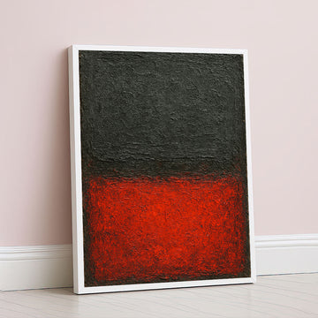 Mark Rothko Style Bold Red And Black Canvas Wall Art