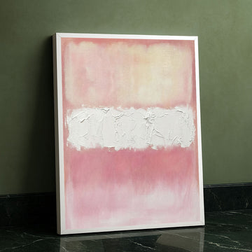 Mark Rothko Pink And White Canvas Wall Art