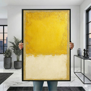 Mark Rothko Yellow And Beige Canvas Wall Art