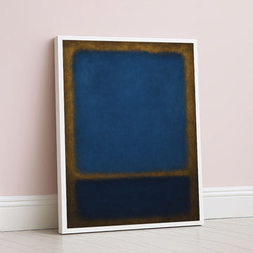 Mark Rothko Blue And Brown Canvas Wall Art