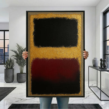 Mark Rothko Black And Gold Canvas Wall Art