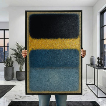 Mark Rothko Black And Gold Canvas Wall Art