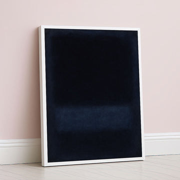 Mark Rothko Style Deep Blue Color Field Canvas Wall Art