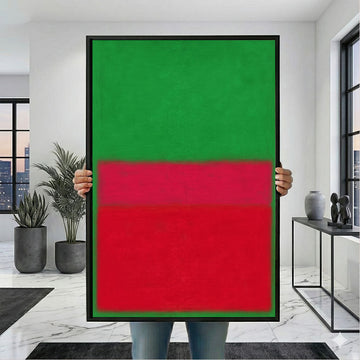 Mark Rothko Green And Red Canvas Wall Art