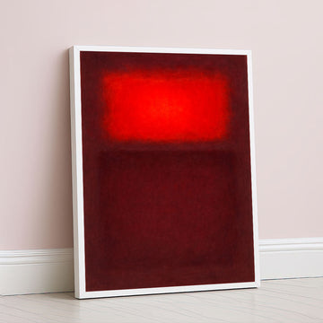 Mark Rothko Style Red Color Field Canvas Wall Art