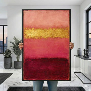 Mark Rothko Pink And Gold Canvas Wall Art