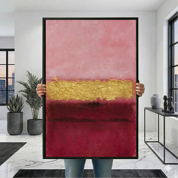 Mark Rothko Pink And Gold Canvas Wall Art