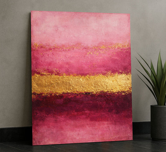Mark Rothko Pink And Gold Canvas Wall Art