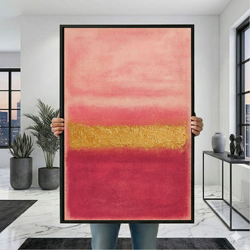Mark Rothko Pink And Gold Canvas Wall Art