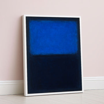 Mark Rothko Style Blue Color Field Canvas Wall Art