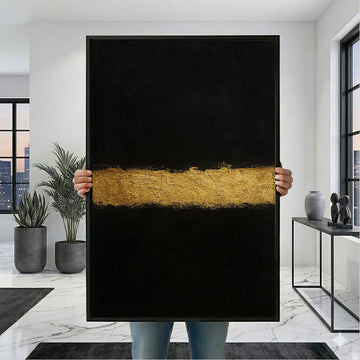 Mark Rothko Black And Gold Canvas Wall Art