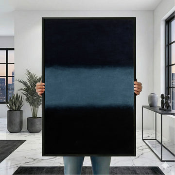Mark Rothko Blue And Black Canvas Wall Art