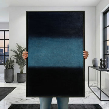 Mark Rothko Blue And Black Canvas Wall Art