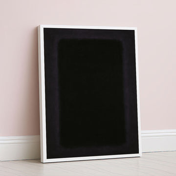 Mark Rothko Style Deep Black Color Field Canvas Wall Art