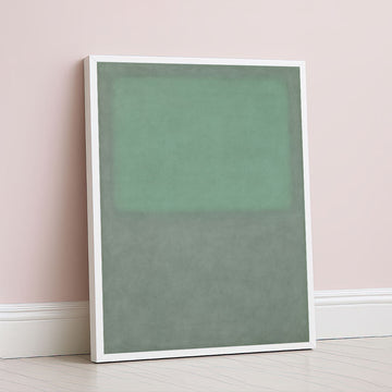 Mark Rothko Inspired Green Color Field Canvas Wall Art