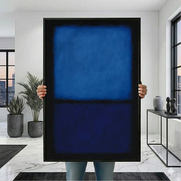 Mark Rothko Blue And Navy Canvas Wall Art
