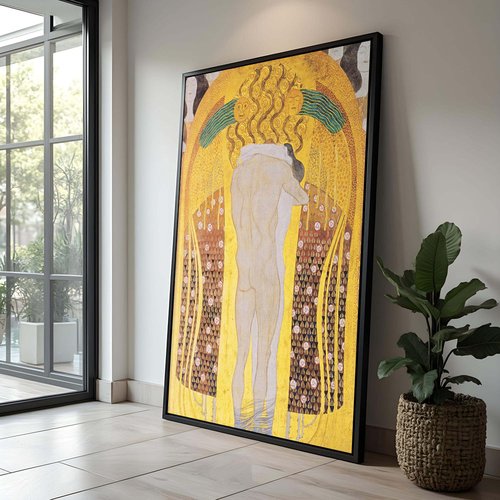 Gustav Klimt 'The Embrace' Canvas Print: Art Nouveau Golden Love
