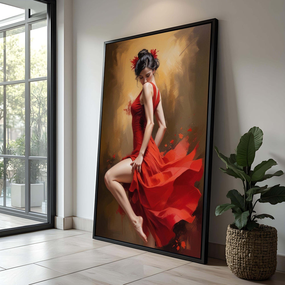 Flamenco Dancer Canvas Print: Passionate Spanish Dance Art