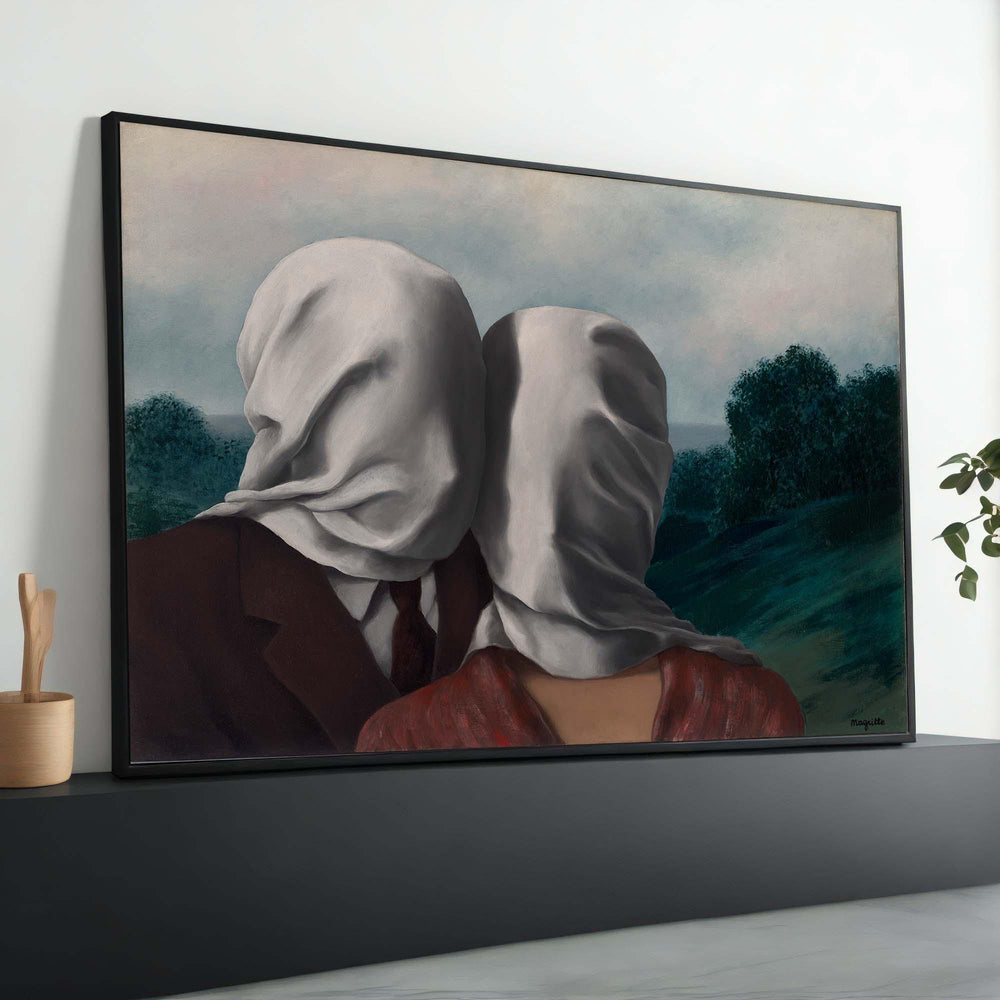 René Magritte 'The Lovers' Surrealist Canvas Art Print