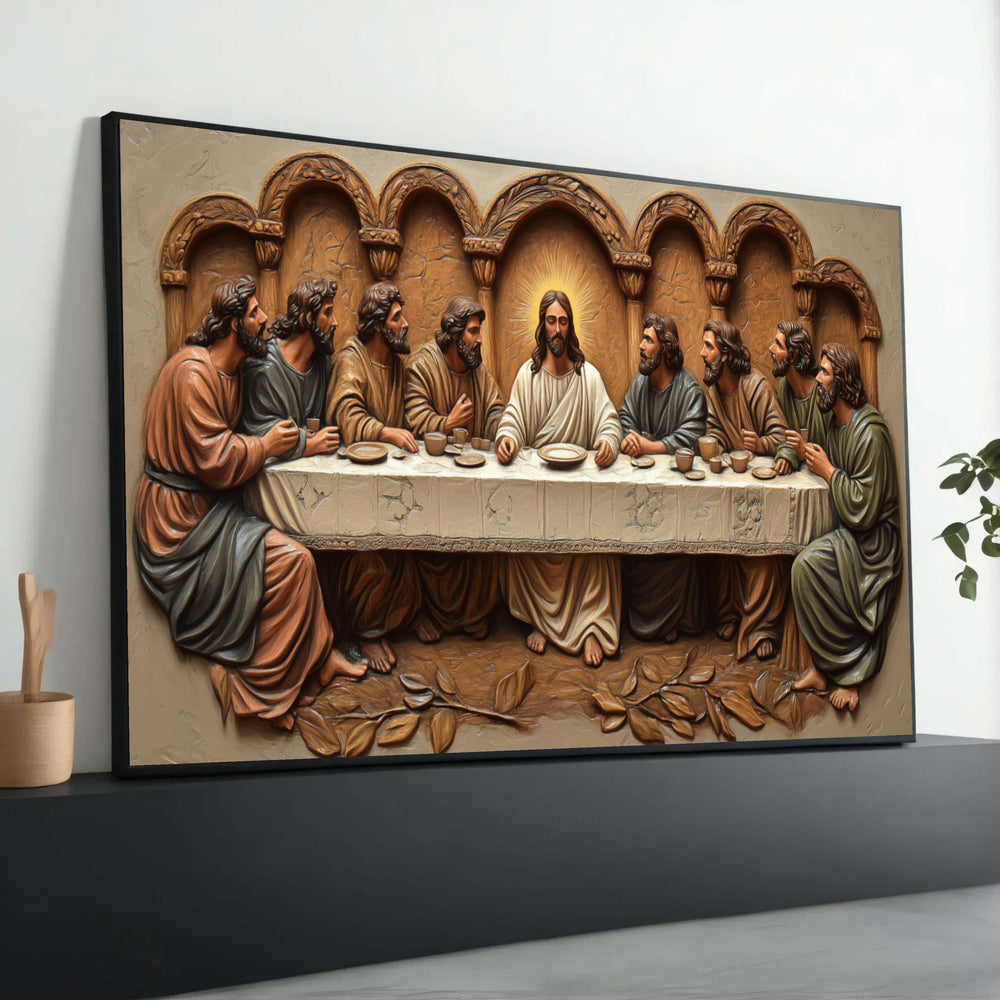 The Last Supper Canvas Print, Religious Christian Home Decor