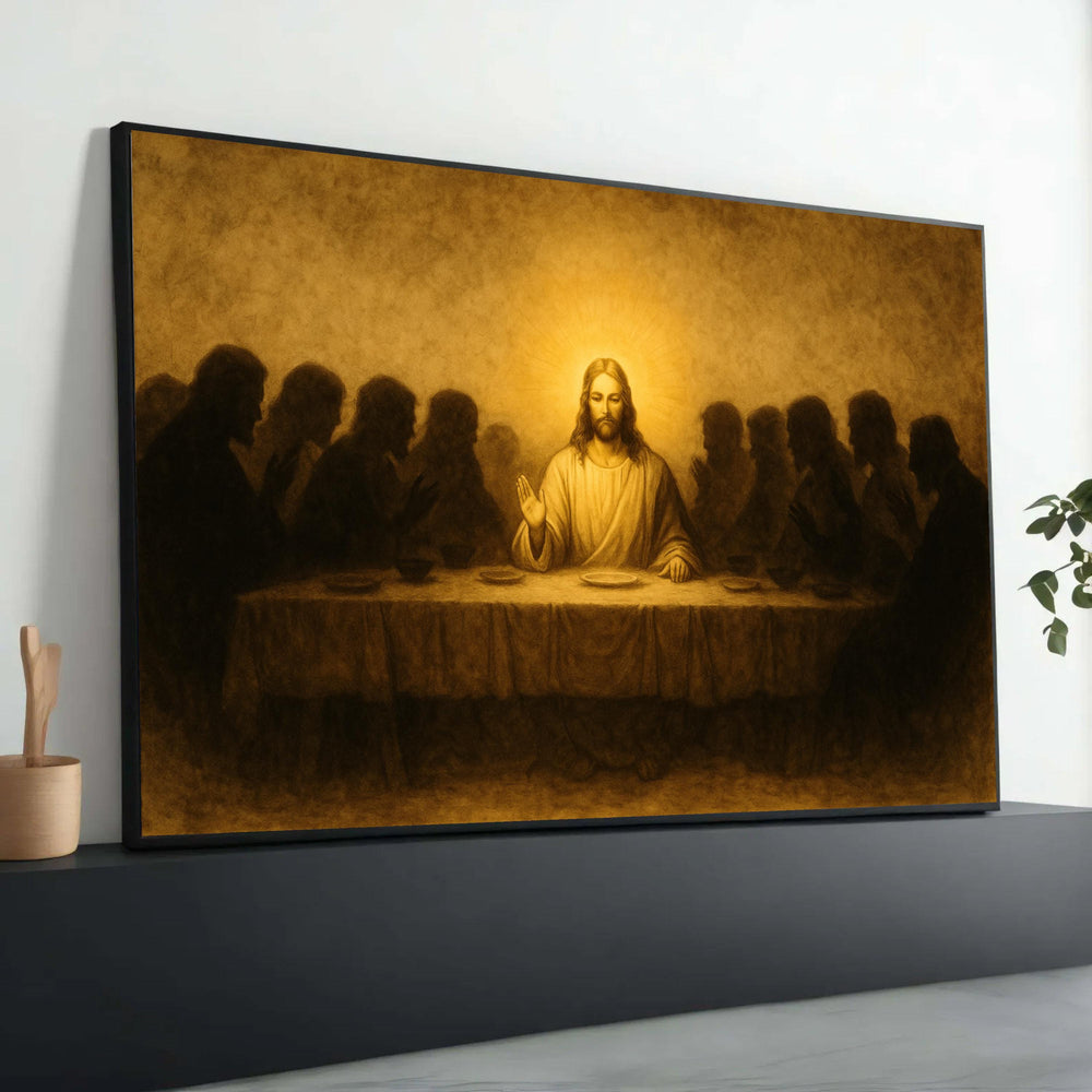 The Last Supper Canvas Print, Jesus Christ, Religious Wall Art
