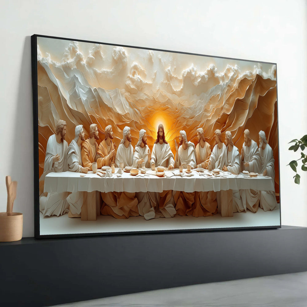 The Last Supper Canvas Print, Religious Christian Wall Art