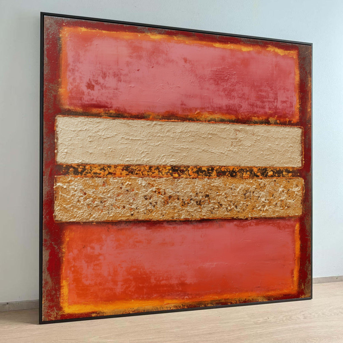 Abstract Geometric Canvas, Rothko Wall Art, Blocks Canvas, Modern Home Décor, Colorful Abstract Painting Luxury Home Decor